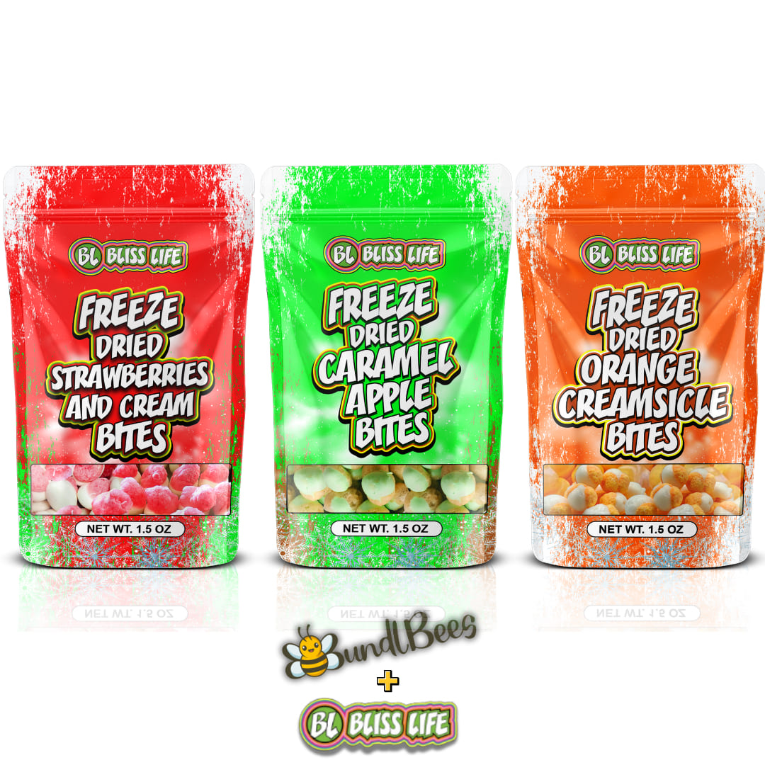 Variety sample pack of freeze dried candies