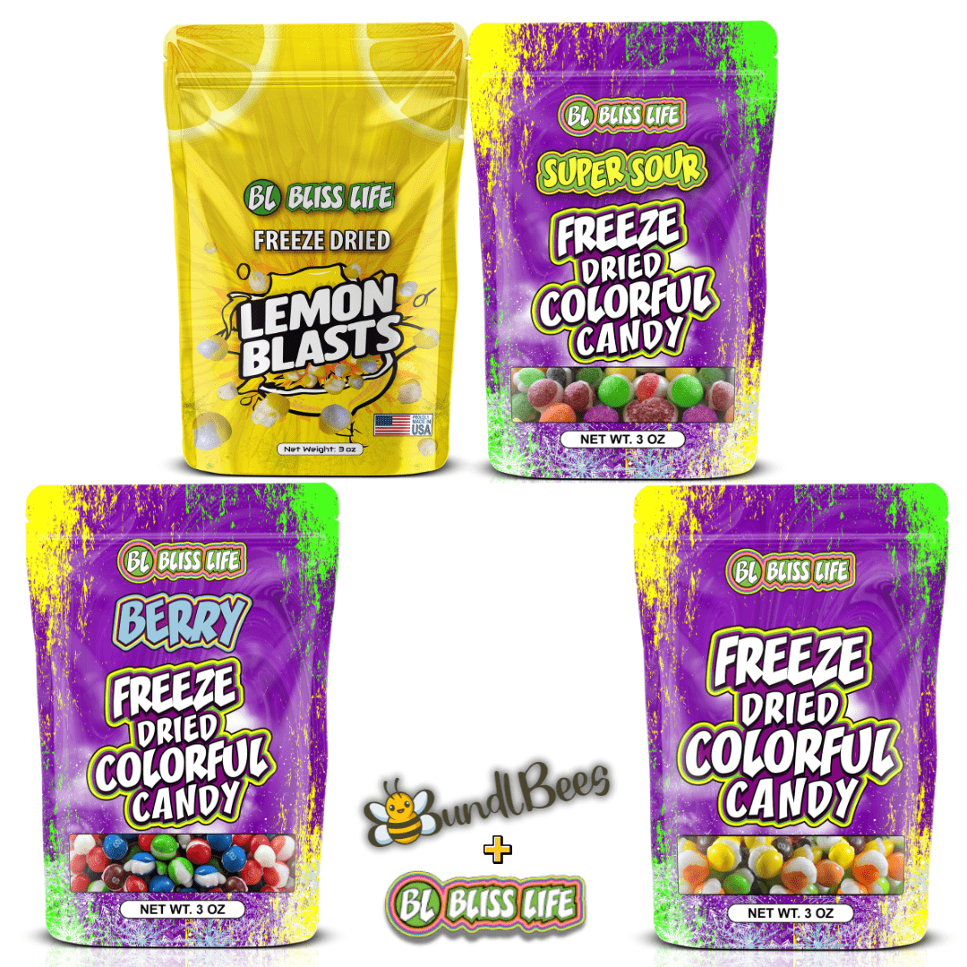 Variety sample pack of freeze dried candies